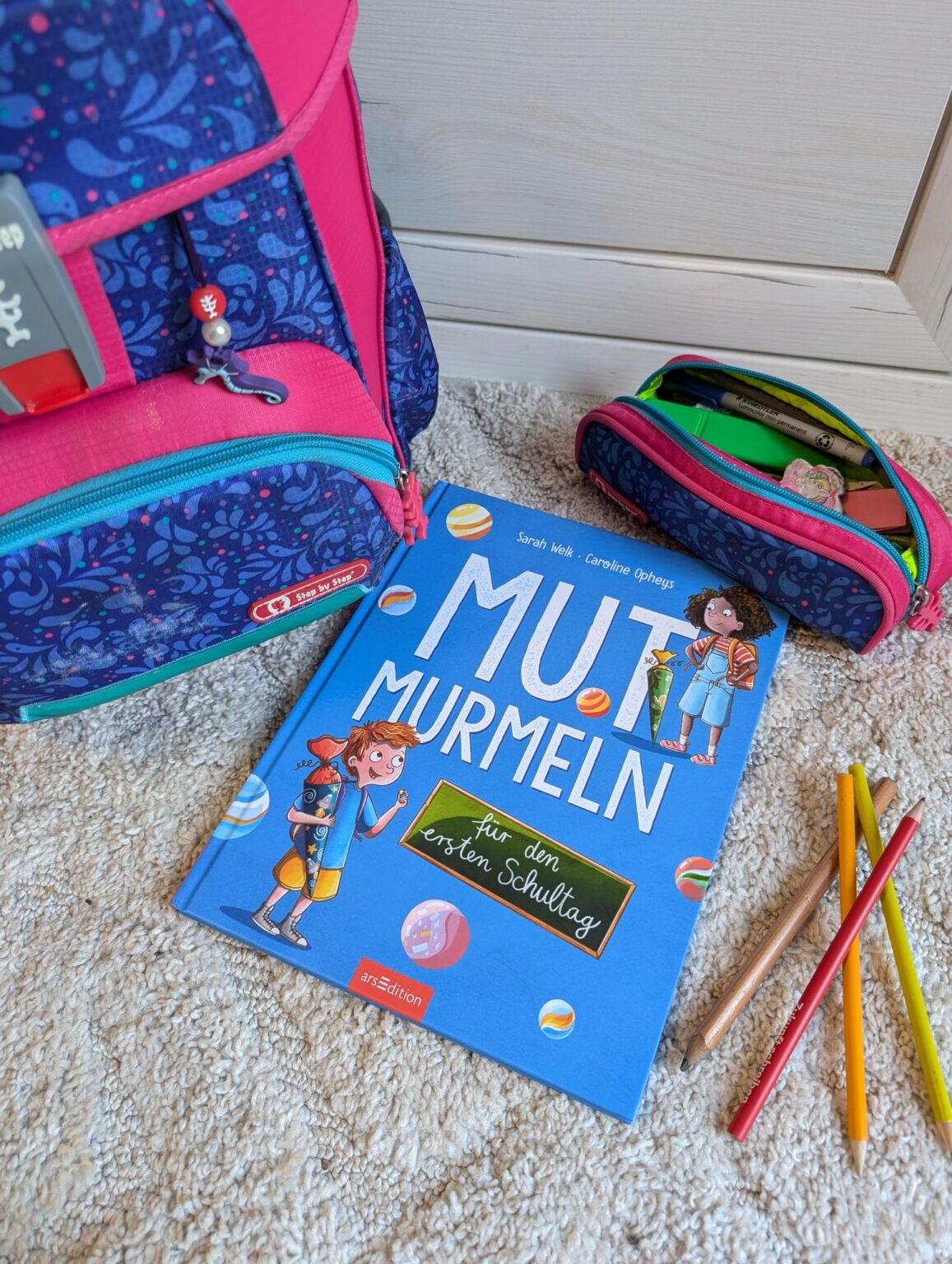 AsggBah Haarschleifen Mit Krokodilclip - Bunte Schul-Schleifen Für Mädchen (3er-Set)