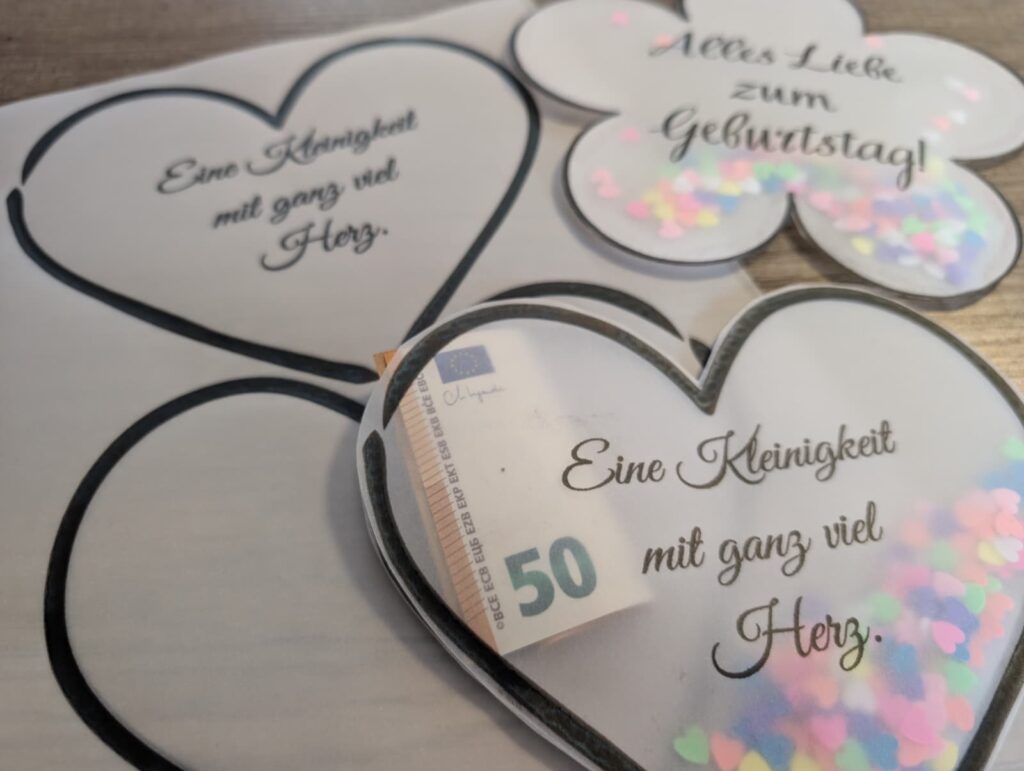 Ideen um Geld zu verschenken DIY